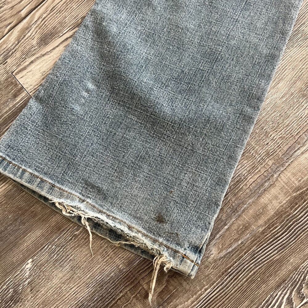 GLO Jeans Light Wash Flare Juniors 5 (30x32) Made in Egypt Y2K Style - Picture 8 of 8